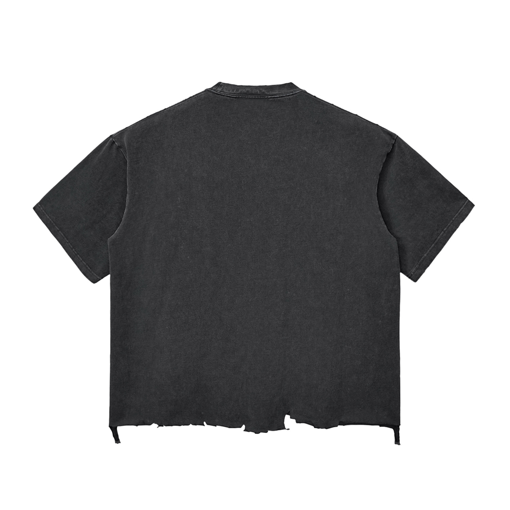 Yacoby Snow Wash Raw-Hem Boxy T-shirt