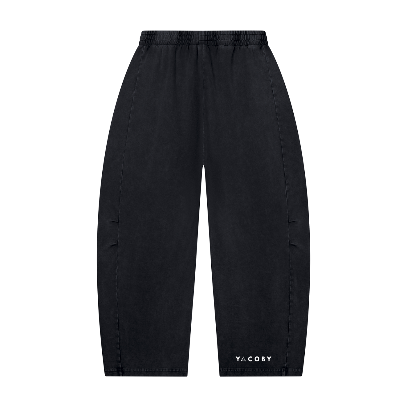 Yacoby Unisex Mineral Wash Barrel Leg Pants