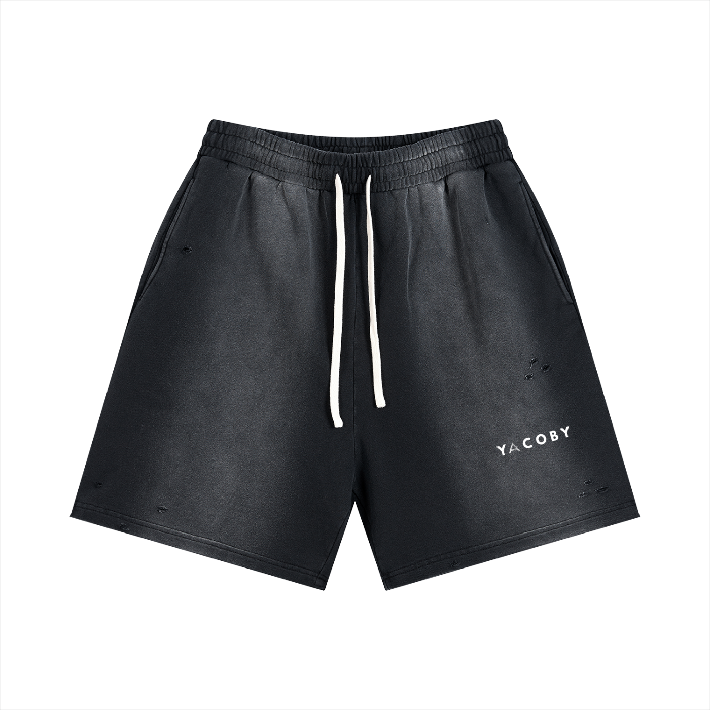 Yacoby Sun Fade Distressed Shorts
