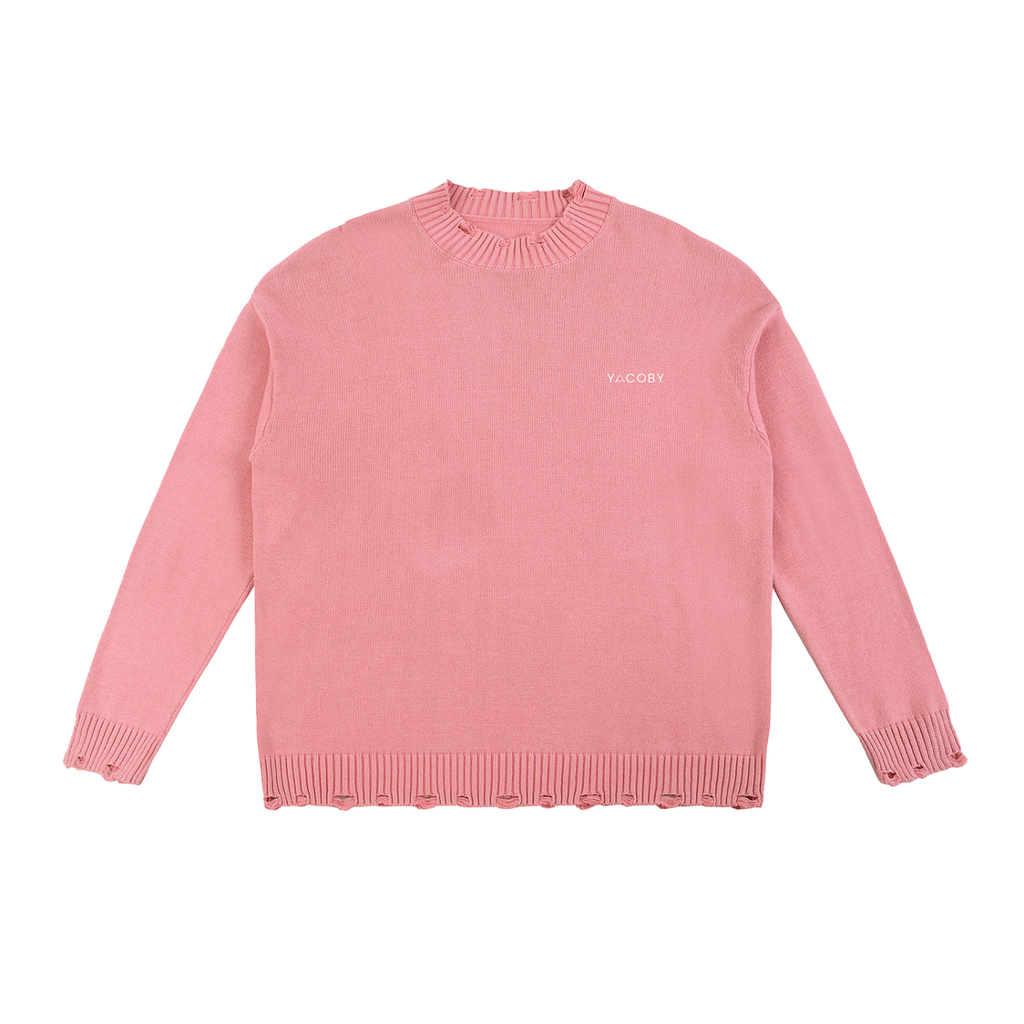 Yacoby Vintage Hand-Frayed Sweater