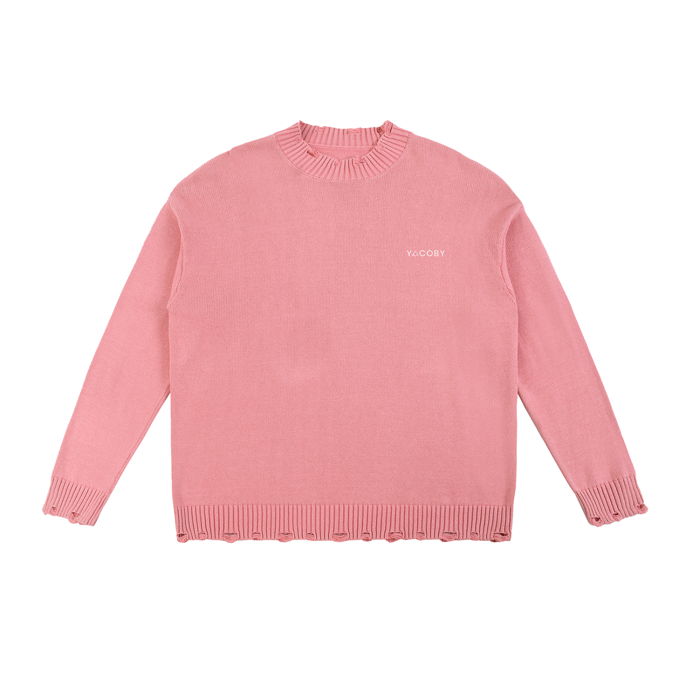 Yacoby Vintage Hand-Frayed Sweater