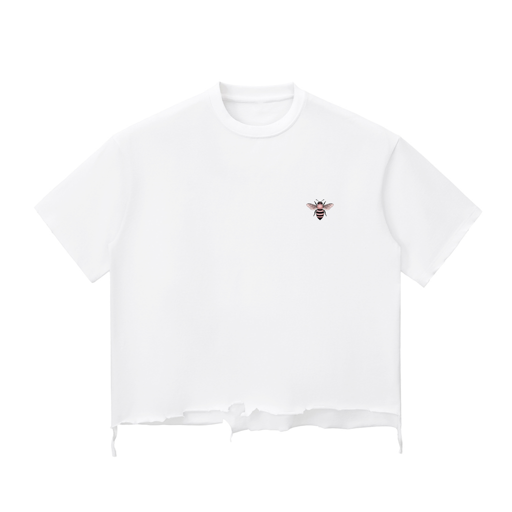 Yacoby's Like a Bee Snow Wash Raw-Hem Boxy T-shirt