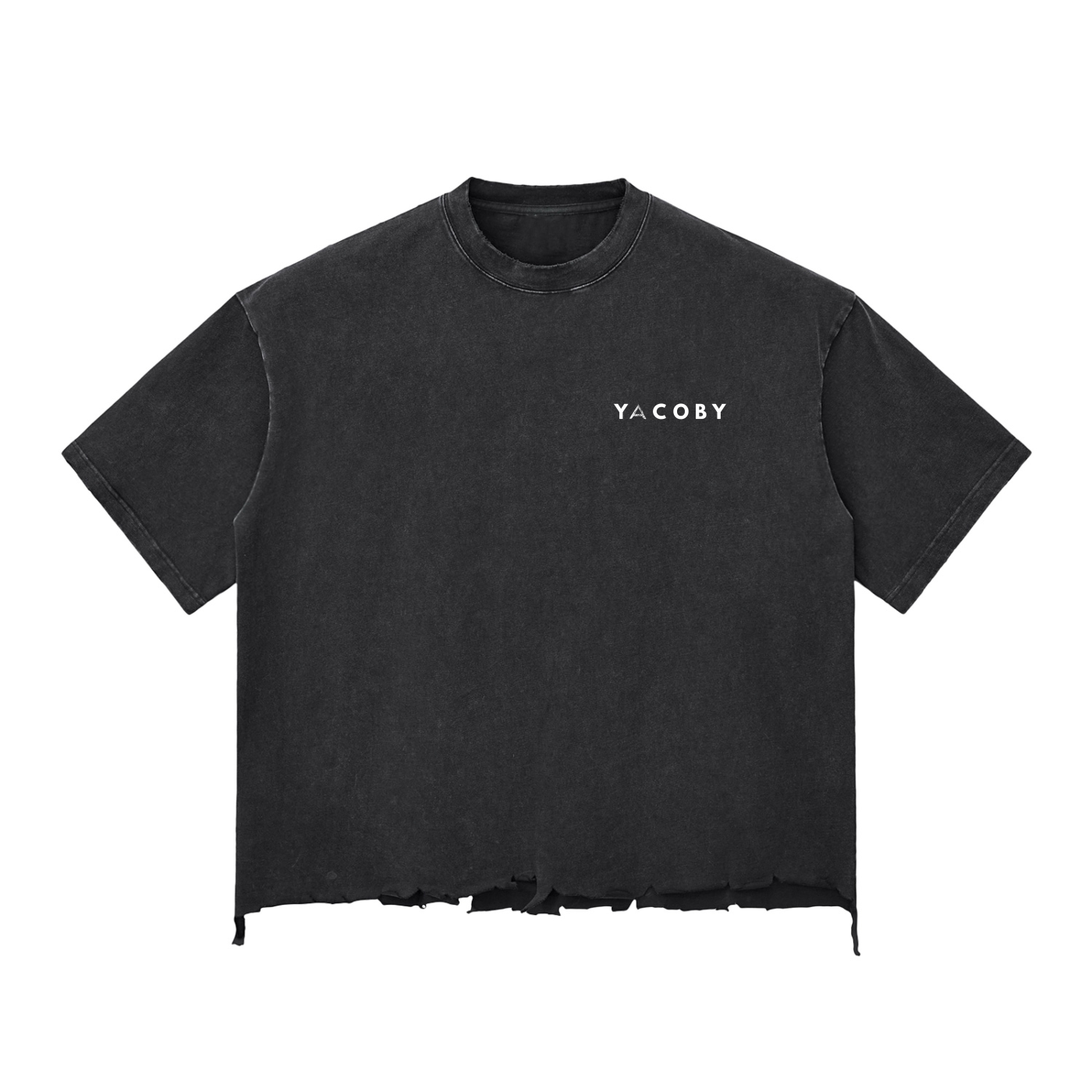 Yacoby Snow Wash Raw-Hem Boxy T-shirt