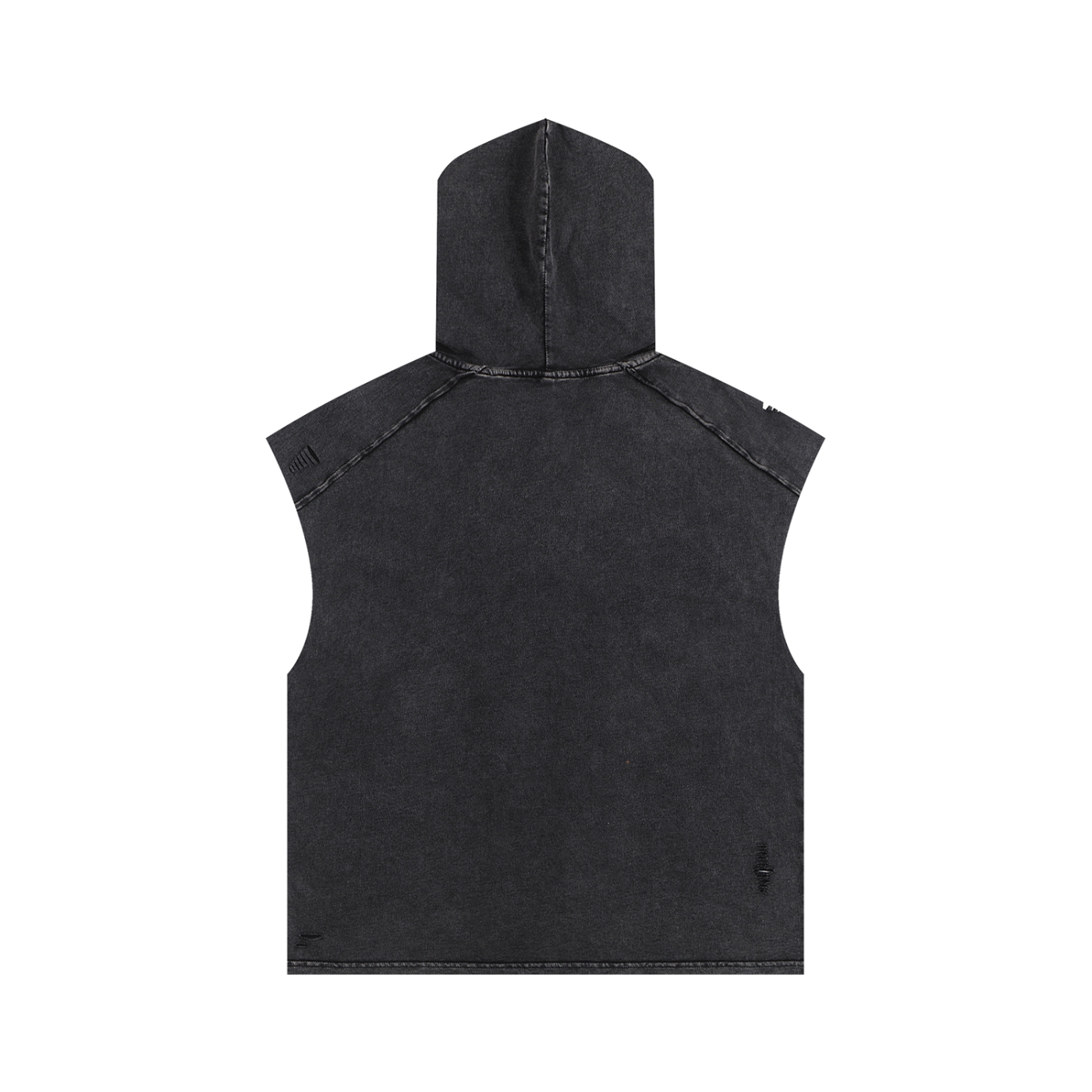Yacoby Snow Washed Boxy Hooded Tank Top
