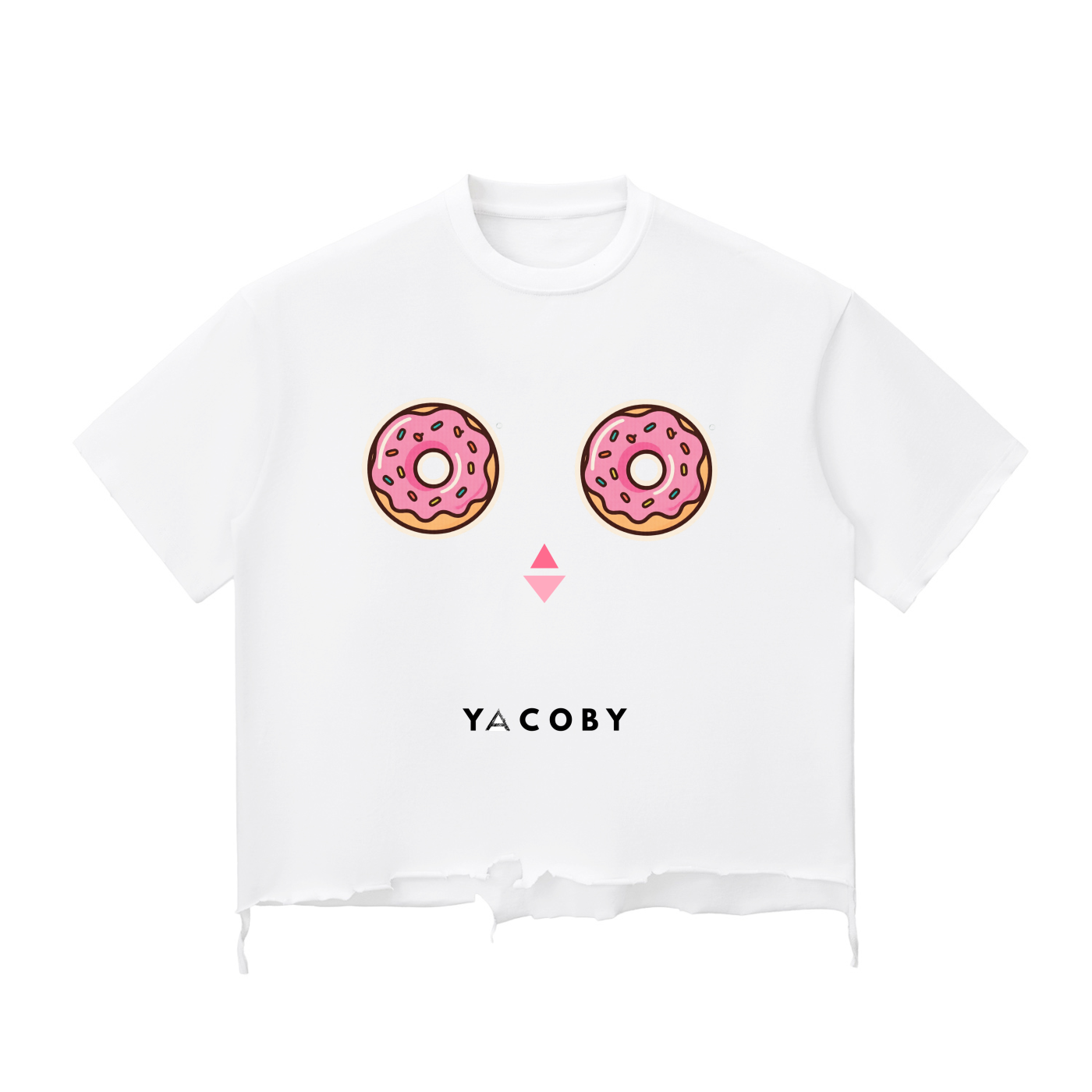 Yacoby Unisex Oversized T-Shirt, Heavyweight Washed Vintage Cotton
