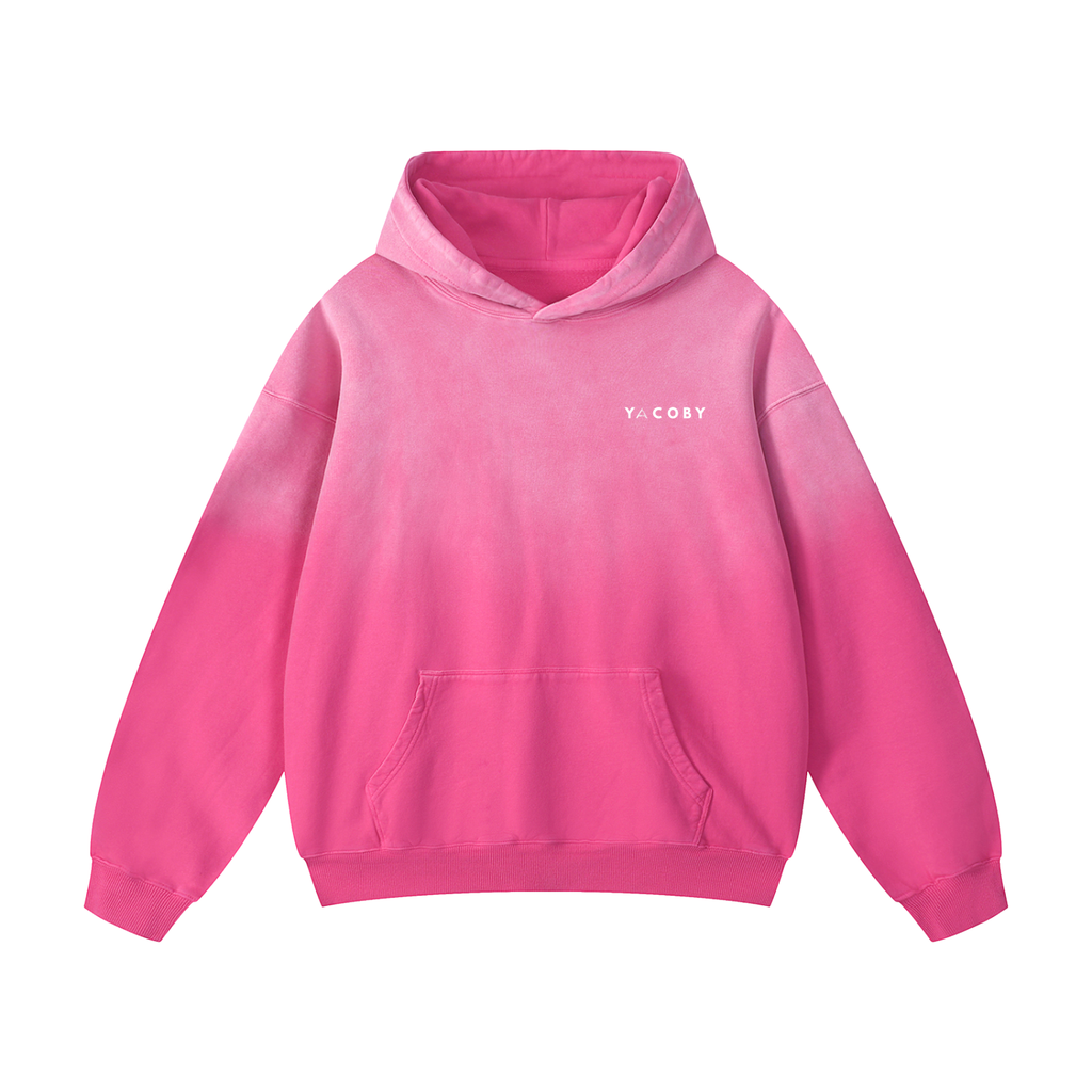 Yacoby Unisex Oversized Hoodie, Heavyweight Washed Cotton Pullover (RU0066)