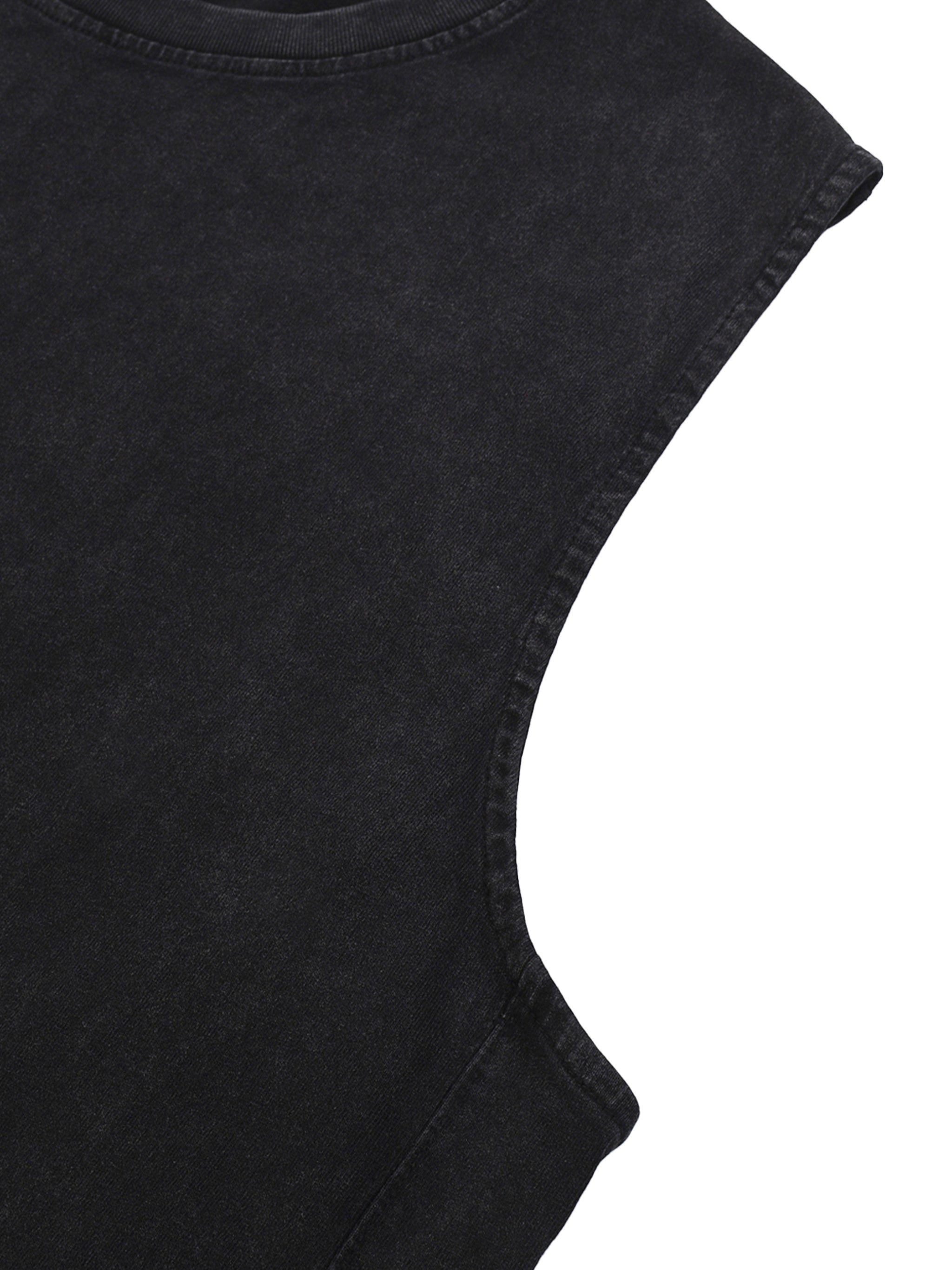 Yacoby Snow Washed Raw- Hem Tank Top
